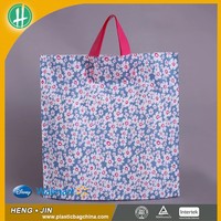 Sacs de courses en plastique réutilisables avec motifs colorés pour les supermarchés et la vente au détail