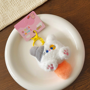 Pendentif jouet pour chat, <span class=keywords><strong>porte</strong></span>-clés fait main DIY, breloque de sac pour femme, poupée en peluche, petit cadeau de vendeur ambulant, style animal <span class=keywords><strong>Hello</strong></span> <span class=keywords><strong>Kitty</strong></span> - Product Image 4