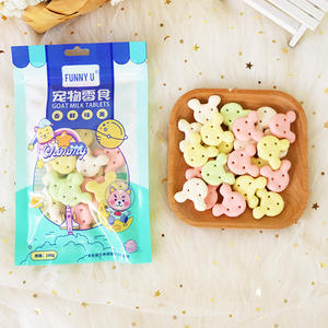 Yüksek kalsiyum Ddeodorizing meyve ve sebze aromalı bisküvi ile toptan 100g paketlenmiş kedi köpek aperatifler - Product Image 4