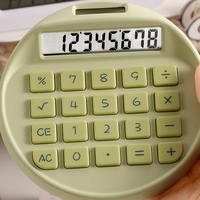 Calculatrice de bureau portable rectangulaire à énergie solaire - Design en plastique écologique - Style tendance - Pour étudiants et occasions spéciales (Pâques)