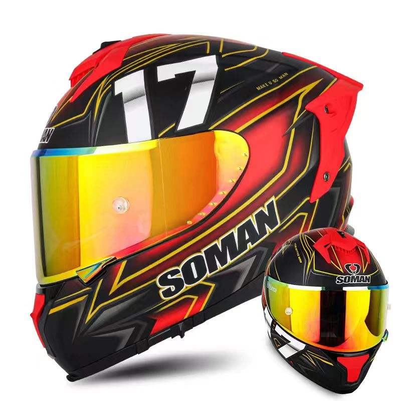 Tempête noire et rouge