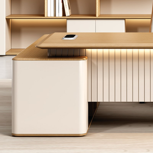 Mesa de oficina de <span class=keywords><strong>director</strong></span>, muebles de oficina modernos, mesa y sillas de jefe de escritorio ejecutivo CEO para hotel de oficina en casa - Product Image 2