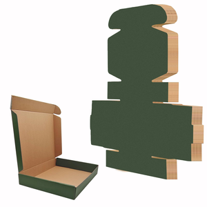 Boîte d'emballage cadeau en carton ondulé rigide écologique avec pelliculage brillant biodégradable, fournisseur d'usine - Product Image 1