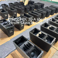 Boîtier de haut-parleur vide en plastique HDL 20-A, double 10 pouces, pour enceinte active Line Array