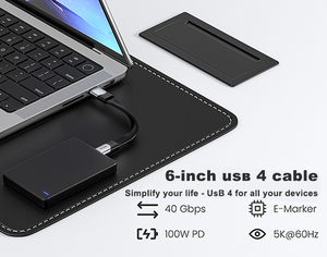 Phổi Kay FPC Cáp 40Gbps truyền dữ liệu USB C để Loại C mềm linh hoạt FPC USB 3.1 Cáp với 4K 60Hz đầu ra video sạc cáp - Product Image 3
