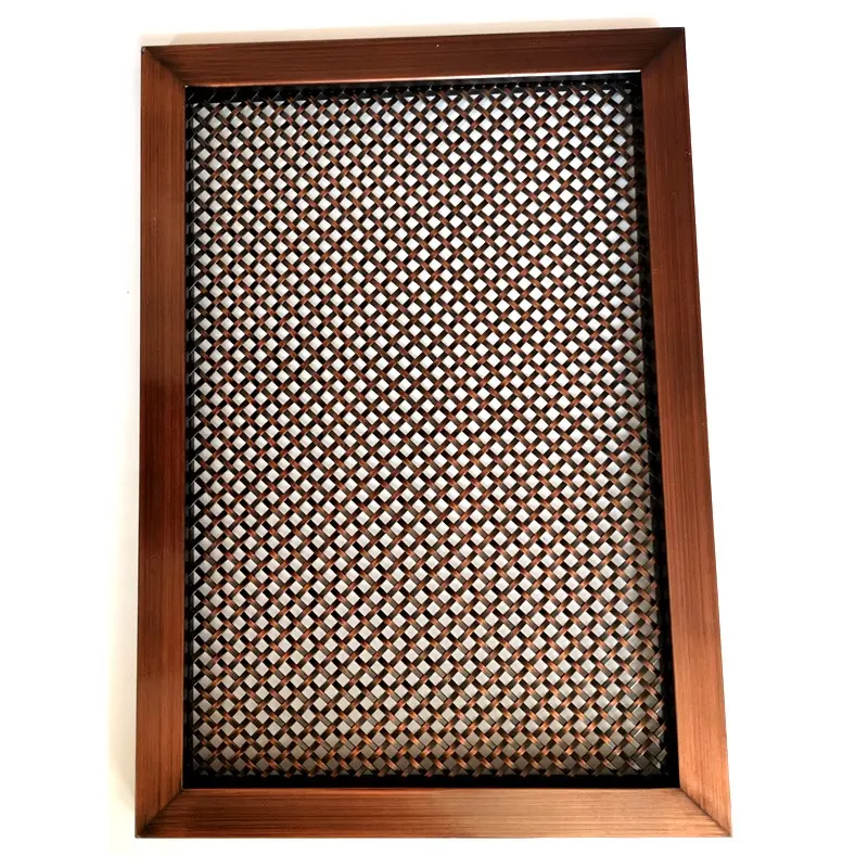 Antique Copper Decorative wire mesh for cabinet doors in steel & copper mesh in dubai