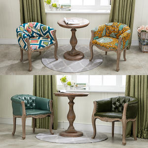 Sofá <span class=keywords><strong>de</strong></span> un solo asiento <span class=keywords><strong>de</strong></span> estilo rural americano, silla <span class=keywords><strong>de</strong></span> sala <span class=keywords><strong>de</strong></span> estar, sillón <span class=keywords><strong>de</strong></span> madera clásico europeo <span class=keywords><strong>de</strong></span> alta calidad - Product Image 4