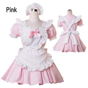 Tallas grandes Club Niñas Vestidos Maid Lolita Vestido Cosplay Mirando hacia arriba Sissy Cute Hamd Maid Outfit Uniforme Personal Traje Vestido - Product Image 5