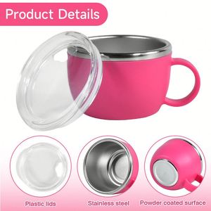 Mini Double Wall Insulated Wine Tumbler With Sealed Lids 3oz Egg Shaped Stainless Steel Travel <b>Bottle</b> <b>Coffee</b> Mug With Handle - Product Image 4