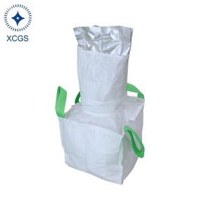 Heavy-Duty fibc túi lớn gia cố <span class=keywords><strong>Polypropylene</strong></span> vải cho vật liệu xây dựng giao thông vận tải thoáng khí phẳng 1000kg Công suất - Product Image 1