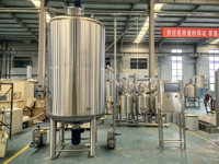 Cuve de mélange en acier inoxydable de 2000 litres avec enveloppe de refroidissement et agitateur pour lait et jus