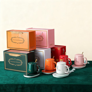 Tự nóng cà phê Mug Tea Cup Set nhiệt độ kiểm soát ấm hơn pin điện Mug ấm hơn với sạc không dây USB cốc làm mát - Product Image 6