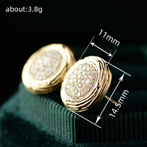 Orecchini a Perno Eleganti in Stile Francese, Minimalisti con Micro-Incastonature Scintillanti, Gioielli Chic da Donna per Uso Quotidiano, Idea Regalo - Product Image 3