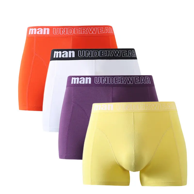 Breathable Mid Rise Plus Size Boxers Underwear for Men Bamboo Mens Underwear Boxer Briefs