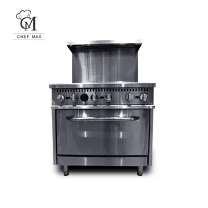 Chefmax Вертикальная мультигорелка из нержавеющей стали ETL, газовая плита для приготовления пищи, газовая плита для приготовления пищи с духовкой