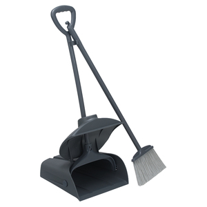 Hotel cleaning foldable long handle outdoor dustpans plastic dustpan and broom set