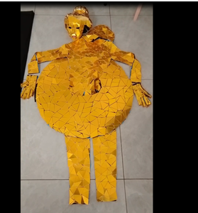 <span class=keywords><strong>Vestido</strong></span> de Espejos Plateados de Gran Demanda 2024 para Mujer, Traje de Espejos para Actuaciones y Espectáculos en Escenario - Product Image 5