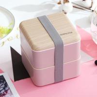 Boîte de paille de blé de Protection de l'environnement sans BPA, conteneur de paille de blé en Fiber d'emballage alimentaire boîte à déjeuner