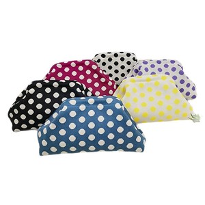 Nouvelle Pochette Pliante à Fermeture Éclair en Tricot à Pois, Petite Capacité, Rétro, Polyvalente, pour Cosmétiques et Maquillage Femme, Idéale Voyage - Product Image 1