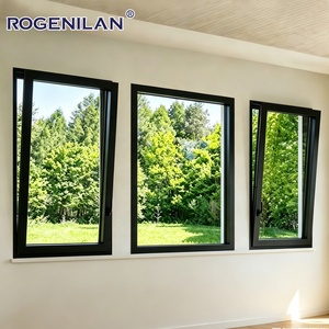 Fenêtre à battant et à bascule en aluminium et verre trempé personnalisée Rogenilan, double vitrage, ventilation extérieure - Product Image 2