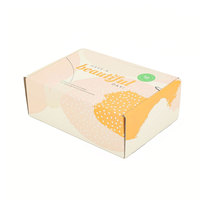 Boîte d'emballage alimentaire en carton ondulé personnalisée avec poignée, boîte à emporter pour barbecue, viande, burger, boîte pliable pour restaurants
