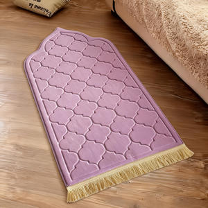 Tapis <span class=keywords><strong>de</strong></span> <span class=keywords><strong>prière</strong></span> musulman <span class=keywords><strong>de</strong></span> haute qualité, tapis <span class=keywords><strong>de</strong></span> <span class=keywords><strong>prière</strong></span> islamique, cadeaux parfaits pour le Ramadan, lavable en machine, antidérapant - Product Image 1