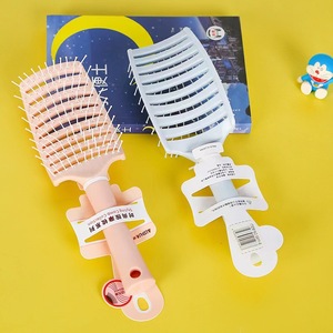 Peigne à boucler en plastique de grande taille, outil de coiffure professionnel pour cheveux raides, franges, forme de poire - Product Image 3
