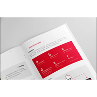Brochures promotionnelles personnalisées à trois volets, menus, dépliants publicitaires, dossiers, pages pliantes imprimées, reliure à cheval élégante
