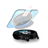 Protection d'écran à alignement intelligent pour Samsung Galaxy Watch, film transparent à couverture intégrale avec outil de guidage, installation en une seule étape