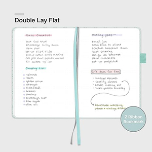 <span class=keywords><strong>Cuaderno</strong></span> de Regalo de Lujo con <span class=keywords><strong>Tapa</strong></span> <span class=keywords><strong>Dura</strong></span> de Cuero Vegano <span class=keywords><strong>Verde</strong></span> Bosque, 5.8x7 Pulgadas, Páginas de Papel Marfil de 100gsm, Rayado, Cuadriculado y Punteado - Product Image 4