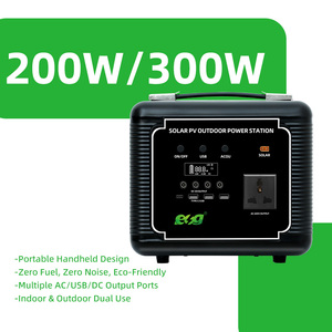 แบตเตอรี่ ESG 300W Pure Sine Wave MPPT LiFePO4 ความจุ 256Wh สำหรับตั้งแคมป์กลางแจ้ง พลังงานแสงอาทิตย์แบบพกพา สถานีชาร์จ - Product Image 3