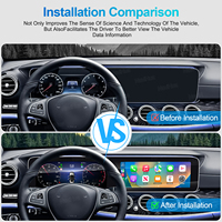 Navihua-Autoradio Android avec écran tactile et système de navigation GPS stéréo pour Benz Classe E W213 2017-2019