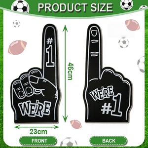 HLC Doigt en mousse <span class=keywords><strong>EVA</strong></span> personnalisé pour le sport et les événements, idéal pour les jeux et les animations, accessoire de cheering - Product Image 2