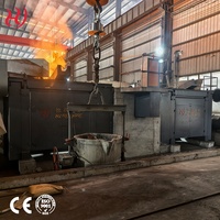 Four à induction industriel 500KG 1T 5T 10T à haute efficacité, économie d'énergie et faible bruit pour la fonderie des métaux