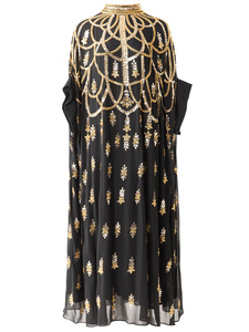 <span class=keywords><strong>Abito</strong></span> <span class=keywords><strong>Lungo</strong></span> <span class=keywords><strong>con</strong></span> Paillettes <span class=keywords><strong>a</strong></span> Sette Colori per Ramadan 2026, Colletto Piccolo Rialzato, <span class=keywords><strong>Maniche</strong></span> <span class=keywords><strong>a</strong></span> <span class=keywords><strong>Pipistrello</strong></span> e Ampia Gonna - Product Image 3