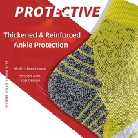 Chaussettes de compression en tricot à séchage rapide pour hommes et femmes, avec languettes de traction, pour la course à pied, le fitness, antidérapantes, adaptées à toutes les saisons
