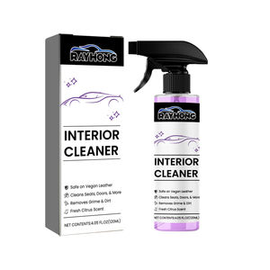 Rayhong Detergente per <span class=keywords><strong>Interni</strong></span> <span class=keywords><strong>Auto</strong></span> 120ml, Pulitore per Cruscotto, Sedili, Porte, Rimuove Sporco e Grasso, Rinnova e Mantiene, Profumo Fresco agli Agrumi - Product Image 1