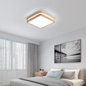 Plafoniera in Legno e Acrilico da 30W con 3 Colori di Illuminazione Variabili per Camera da Letto - Product Image 5