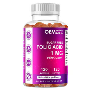 เยลลี่กรดโฟลิก OEM 1000mcg วิตามินบี9 สำหรับก่อนคลอด  วิตามินเสริมโฟลิกแบบวีแกนสำหรับคุณแม่และลูกน้อย - Product Image 1