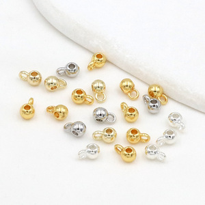 ลูกปัดจี้ทองแดงชุบทอง 18K สำหรับทำต่างหู DIY อุปกรณ์เสริมเครื่องประดับ - Product Image 4