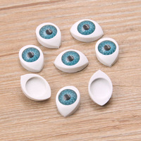 Globes oculaires ovales en plastique boutons oeil du diable marionnette de sécurité en peluche poupée accessoire de fabrication de bijoux