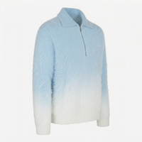 GOWCCY GY044 Pull en mohair pour homme, tricoté, respirant, manches longues, 500g, personnalisé, automne-hiver
