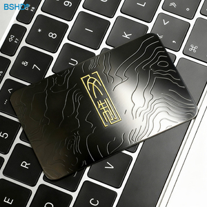 Nhà sản xuất đảm bảo thẻ tùy chỉnh Top Grade gương khắc/laser logo thép không gỉ dập nổi trống thẻ kinh doanh kim loại - Product Image 3