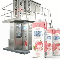 Lini Produksi Pengisian Karton Aseptik Siap Pakai untuk Minuman Susu & Jus Buah