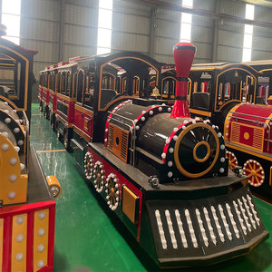 Tren Eléctrico Adaptativo Todo Terreno sin Rieles de Acero para Parques Temáticos y Centros Comerciales, Uso en Exteriores para Turismo - Product Image 6