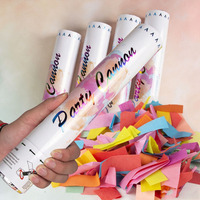 Canon à confettis et poudre pour fête de révélation du sexe (garçon ou fille), lanceurs de paillettes portables, sans feux d'artifice, pour célébration de la révélation du sexe