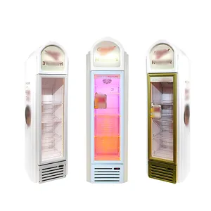 Meisda SC135BH design moderno vertical geladeira 135L vidro porta geladeira