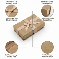 Boîte cadeau en papier kraft écologique personnalisable de haute qualité, portable, biodégradable, fabriquée à partir de matériaux recyclés, boîte à jouets