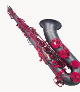 Saxophone ténor professionnel Eastern Music the Imperium, noir, clés laquées rouges, coussinets italiens - Product Image 4