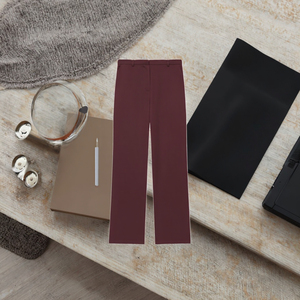 Pantalones Rectos de Cintura Alta con Frente Plano, Versátiles, Simples y a la Moda para Mujer, Estilo Vintage, Ecológicos y Antiarrugas, Invierno 2025 - Product Image 3